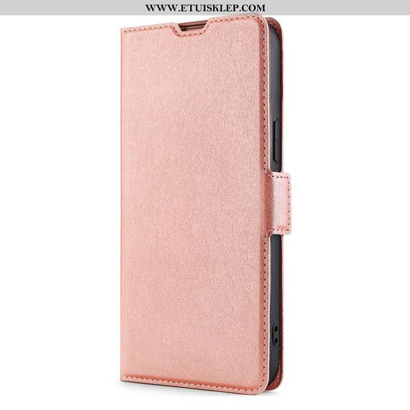 Etui Folio do Xiaomi 12 Pro Styl Z Bardzo Delikatnej Skóry